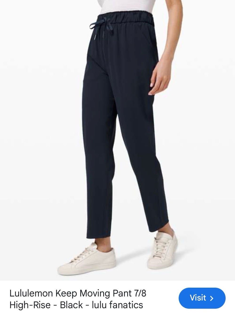 lululemon athletica Keep Moving 7/8 High-Rise Pants - navy blue